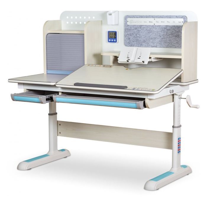Парта с креслом Mealux Winnipeg MG/BL + Omega KBL (BD-630 MG/BL+Y-220 KBL) изображение 2