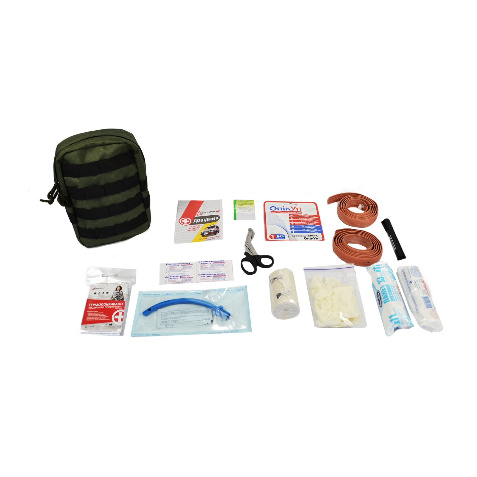 Тактическая аптечка Poputchik военная индивидуальная система Molle (02-065-М) изображение 3