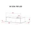 Витяжка кухонна Perfelli BI 5256 WH 700 LED зображення 11