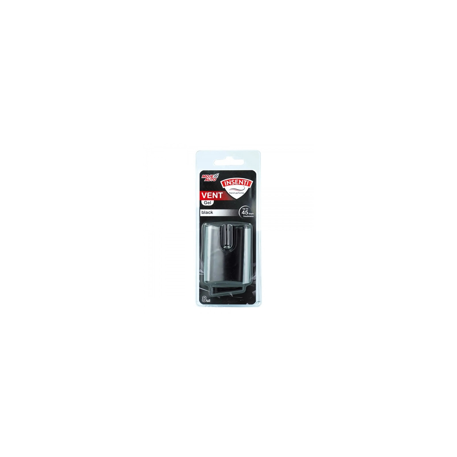 Ароматизатор для автомобиля MOJE AUTO Insenti Vent Gel Black 8мл (15-550)