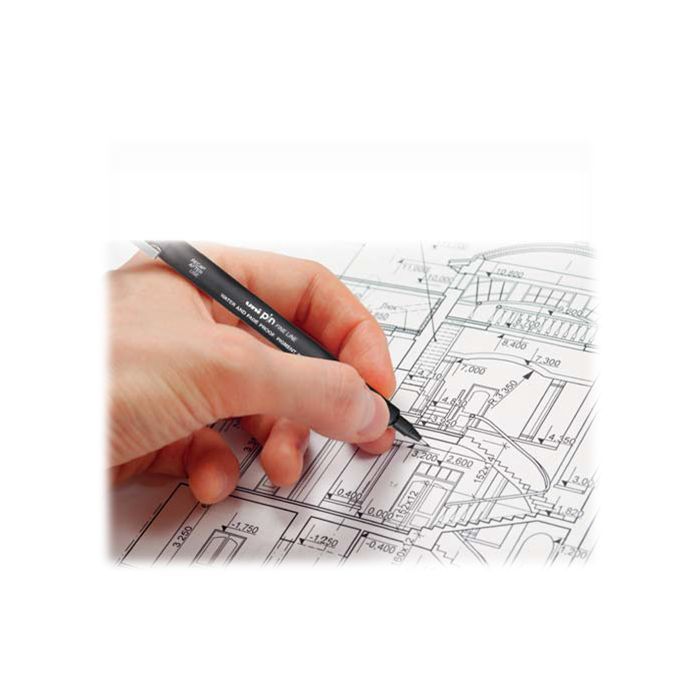 Лайнер UNI Pin Fine Linе Black 0.6 мм (PIN06-200.Black) зображення 9