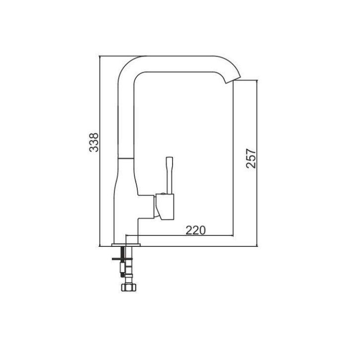 Смеситель Interline Loft new Gray изображение 8