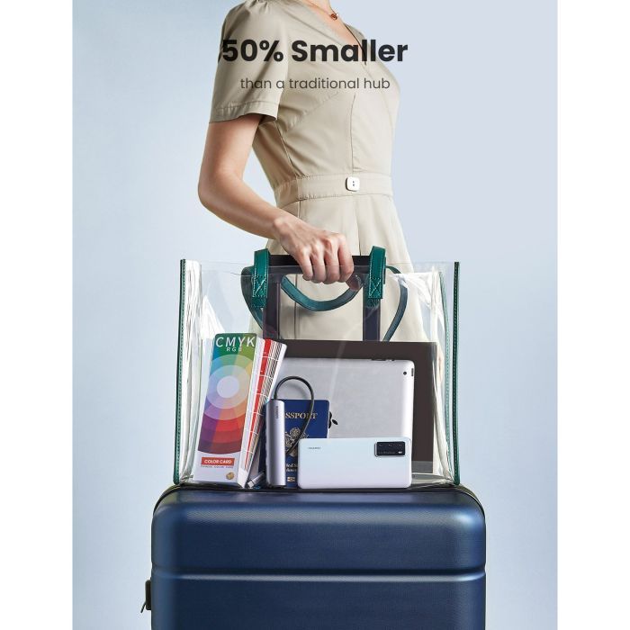 Концентратор Ugreen USB3.0 Type-C to HDMI 4K30Hz/USB 3.0x2/RJ45/PD CM418 (10919) зображення 7