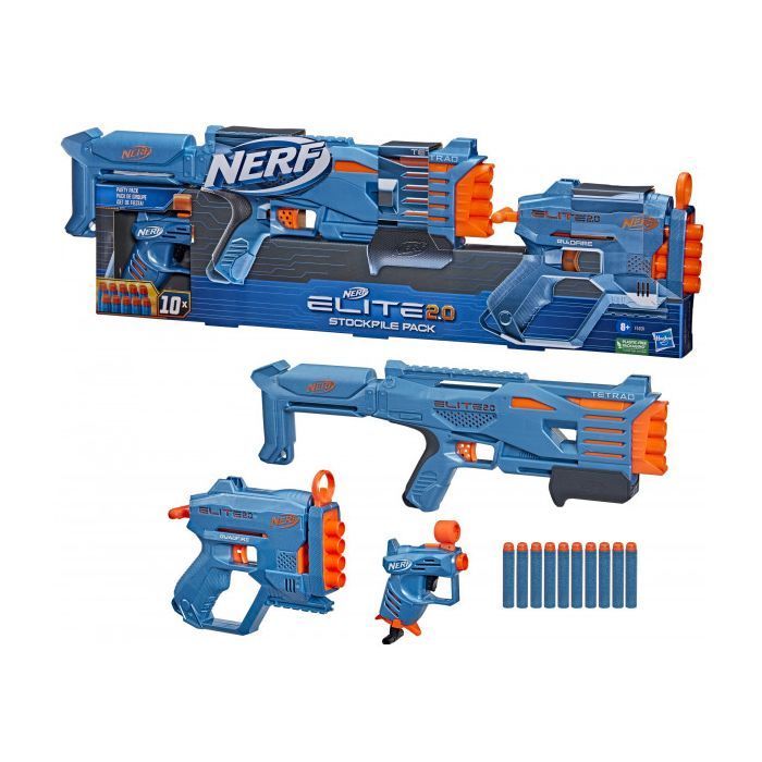 Іграшкова зброя Hasbro Nerf набір бластерів Elite 2.0 Stockpile (F5031)