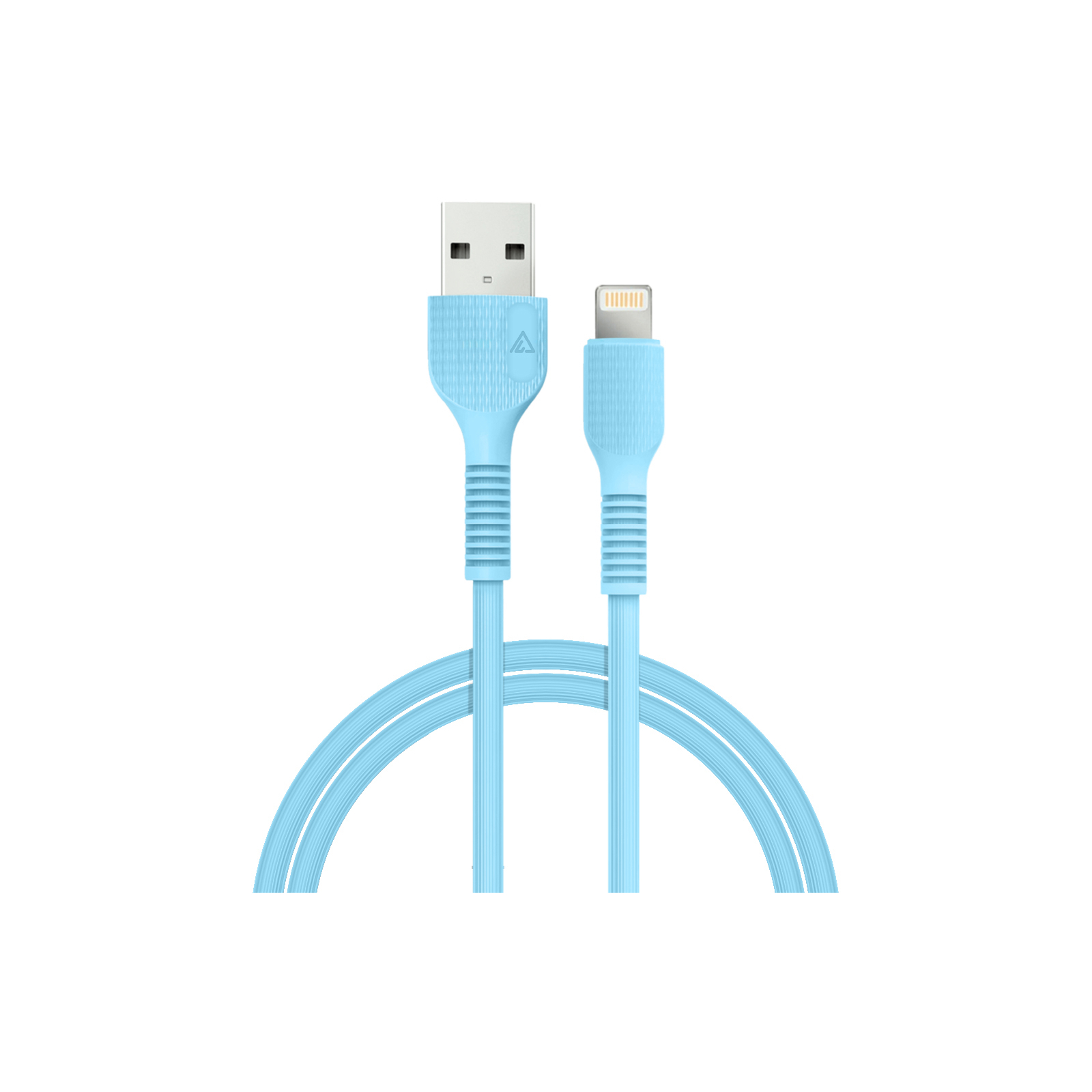 Дата кабель USB 2.0 AM to Lightning 1.2m AL-CBCOLOR-L1BL Blue ACCLAB (1283126518188)