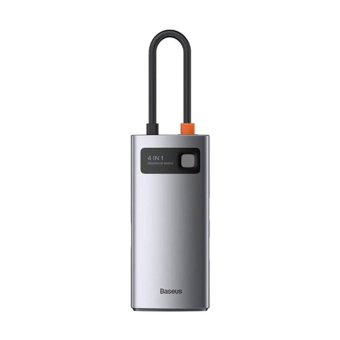 Концентратор Baseus Metal Gleam Series 4-in-1 Multifunctional Gray (CAHUB-CY0G) изображение 2