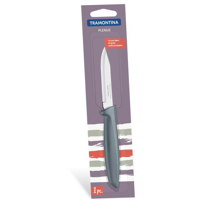 Кухонный нож Tramontina Plenus Grey Vegetable 76 мм (23420/163)