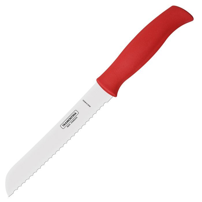 Кухонный нож Tramontina Soft Plus Red Bread 178 мм (23662/177)