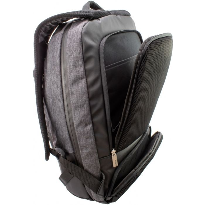 Рюкзак шкільний Optima 18" USB Techno унісекс 0.7 кг 26-35 л Сірий (O96913-03) зображення 3