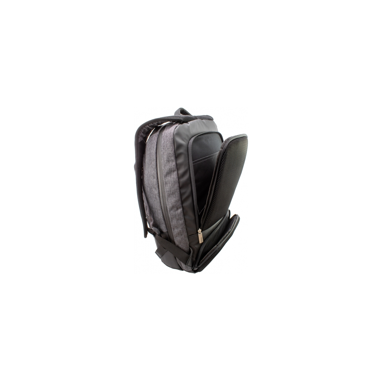 Рюкзак шкільний Optima 18" USB Techno унісекс 0.7 кг 26-35 л Сірий (O96913-03) зображення 3