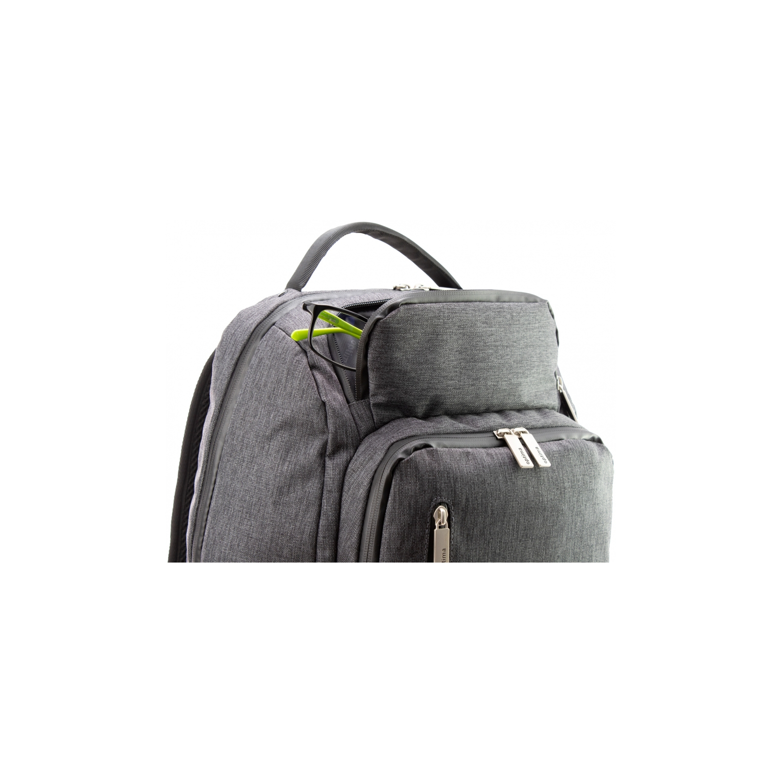 Рюкзак школьный Optima 18" USB Techno унисекс 0.7 кг 26-35 л Серый (O96913-03) изображение 4
