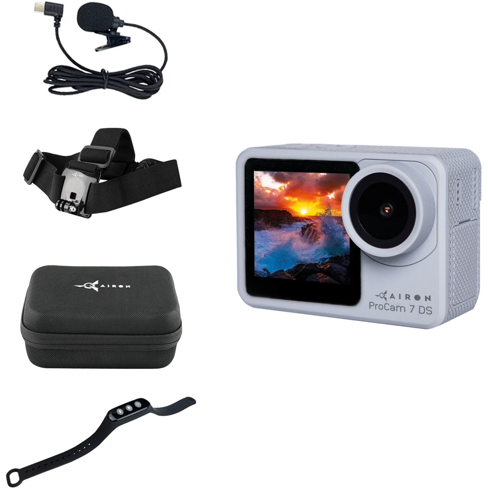 Экшн-камера AirOn ProCam 7 DS 8 in1 kit (69477915500060)