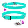 Ошейник для животных WAUDOG Glamour с QR паспортом Д 22-30 см ментоловый (324813) изображение 4