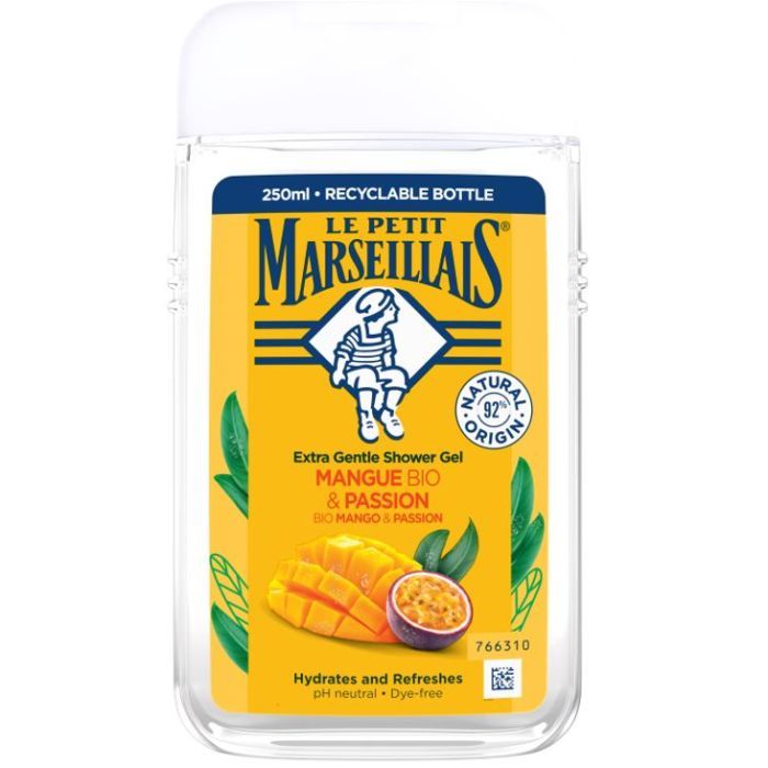 Гель для душа Le Petit Marseillais БИО Манго и Маракуйя 250 мл (3574661711546)