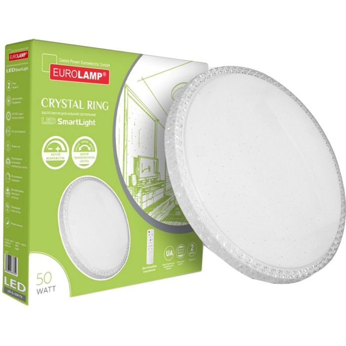 Світильник Eurolamp Crystal Ring T15 50W 3000K-6500K (LED-SL-50W-T15) зображення 2