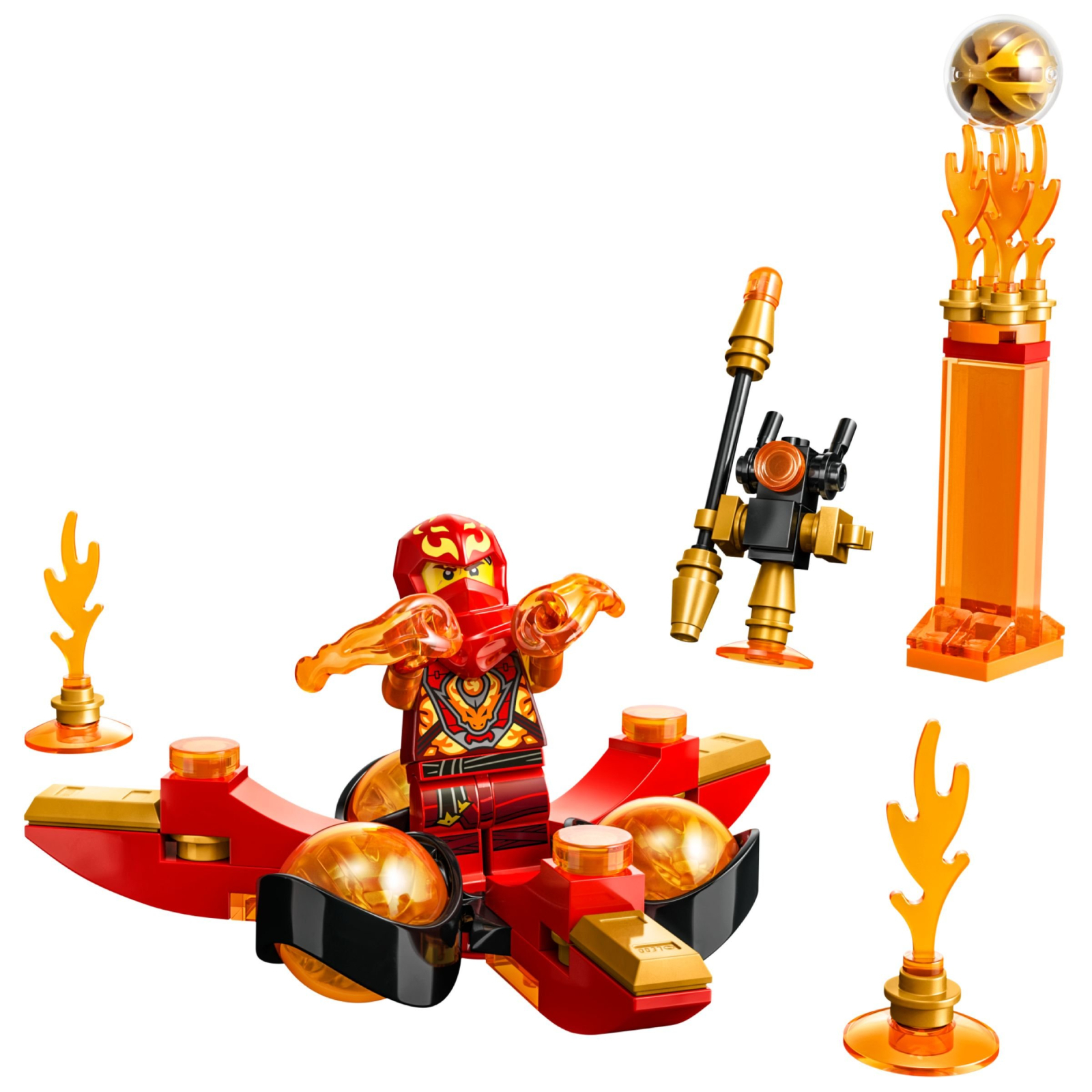 Конструктор LEGO Ninjago Суперсила дракона Кая сальто спин-джитсу 72 деталей (71777) изображение 2