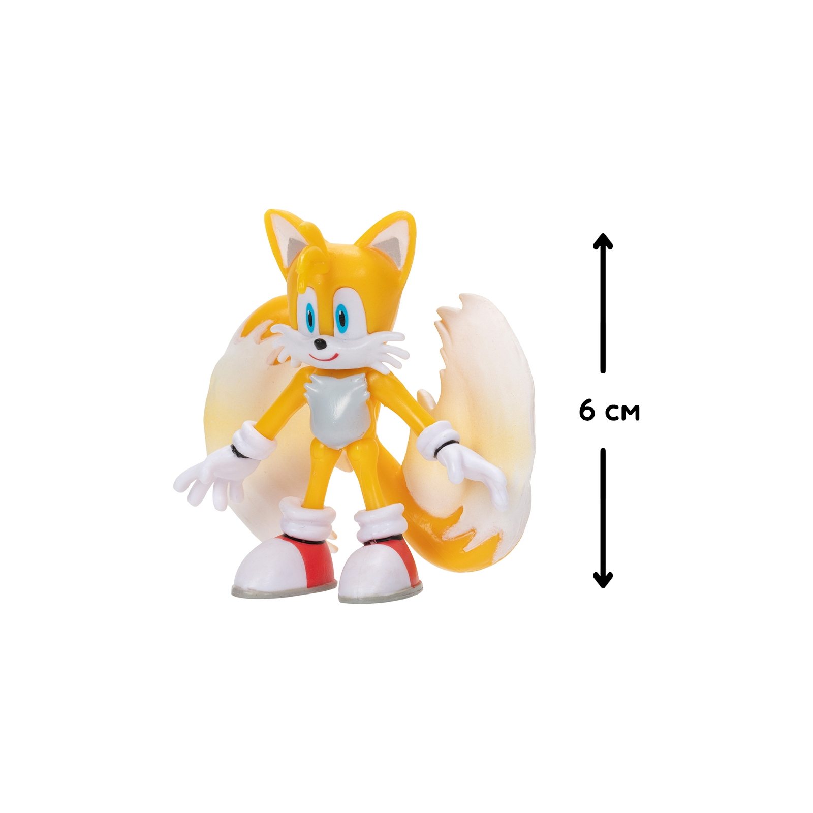 Фигурка Sonic the Hedgehog с артикуляцией – Модерн Тейлз 6 см (40688i-RF1) изображение 5