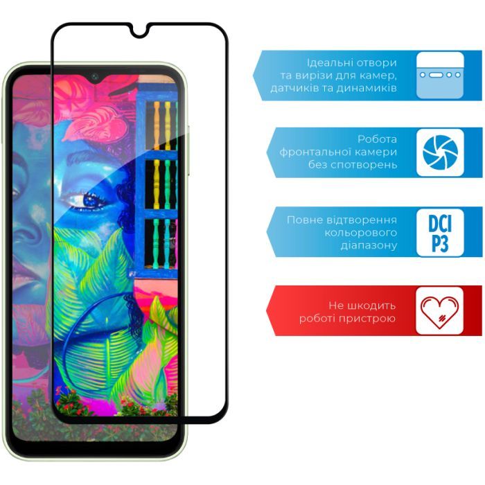 Стекло защитное ACCLAB Full Glue Samsung A14 (1283126559747) изображение 5
