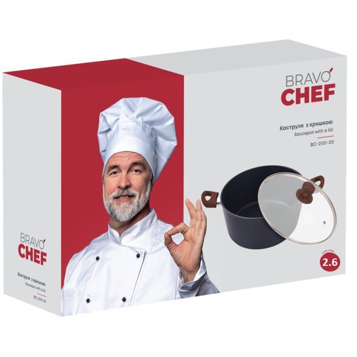 Кастрюля Bravo Chef Класична 4.1 л (BC-2101-24) изображение 7