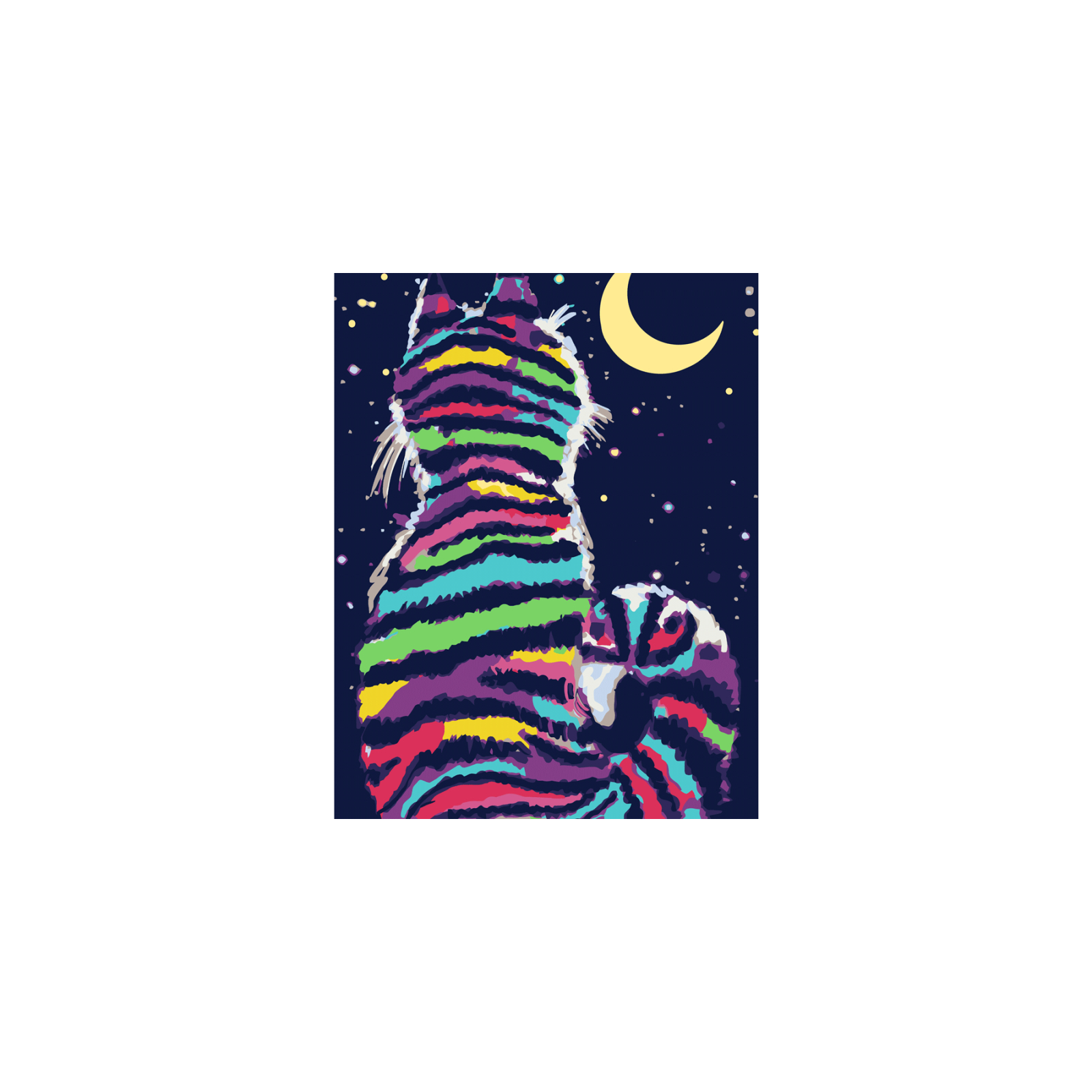 Картина по номерам Rosa Start Cat and Moon 35 х 45 см (4823098535935)