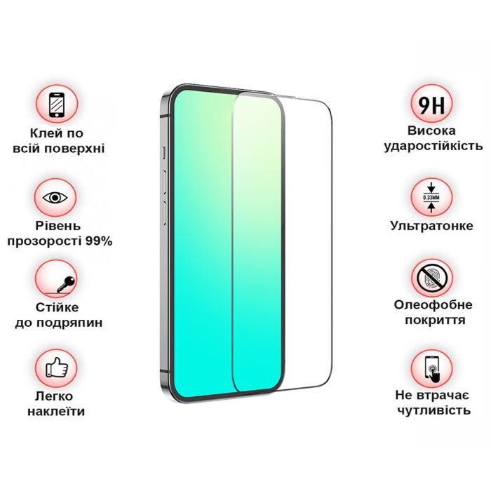 Стекло защитное BeCover Apple iPhone 15 Black (709719) изображение 4