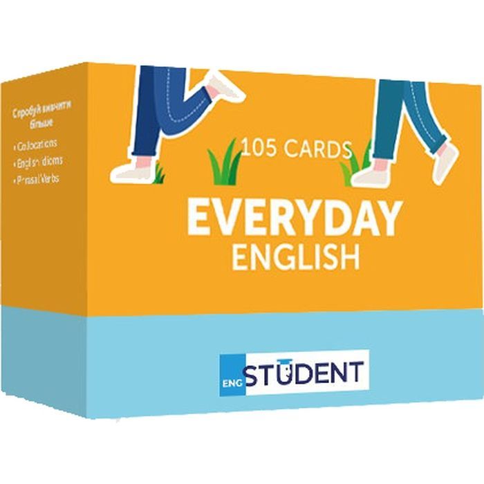 Обучающий набор English Student Карточки для изучения английского языка Everyday English, украинский (591225963)