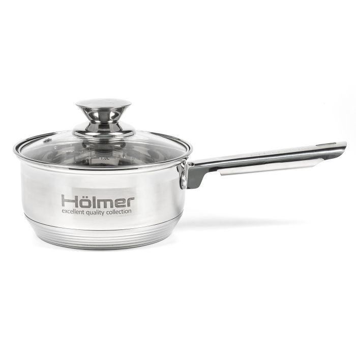 Набор посуды Hölmer з кришками 1,5л/2л/2,7л/5л (CS-1851-SS) изображение 6