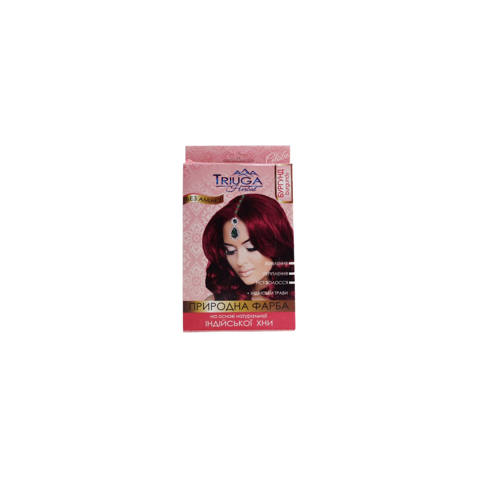 Фарба для волосся Triuga На основі натуральної індійської хни Бургунд 25 г (8908003544144)