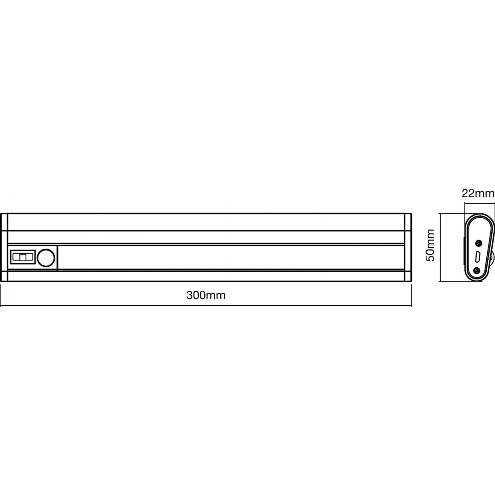 Светильник LEDVANCE Linear LED Mobile USB 300, датчик руху, (4058075260467) изображение 5