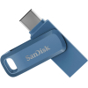 USB флеш накопитель SanDisk 64GB Dual Drive Go Navy Blue USB 3.1 + Type-C (SDDDC3-064G-G46NB) изображение 2