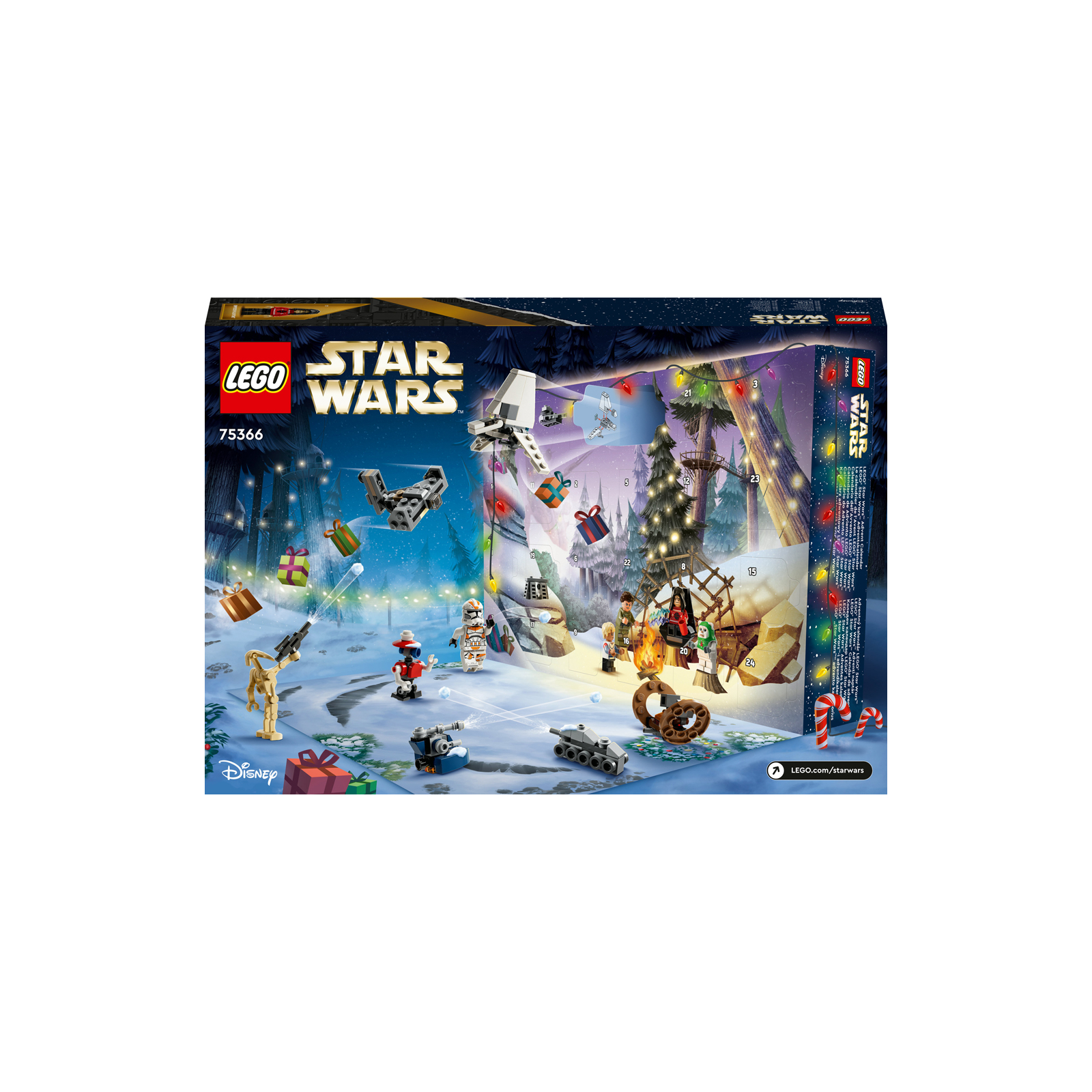 Конструктор LEGO Star Wars Новорічний календар на 2023 рік 320 деталей (75366) зображення 10