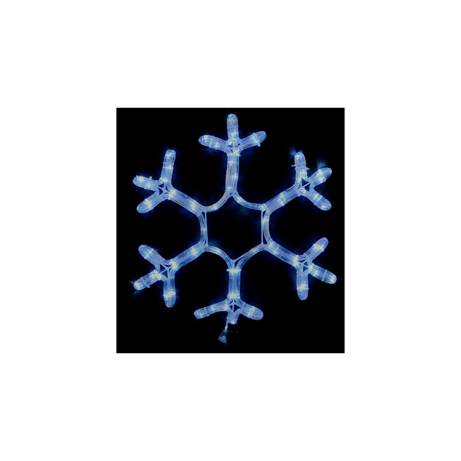 Гирлянда Delux Motif flash Snowflake 40 см белый IP44 EN (90012961)