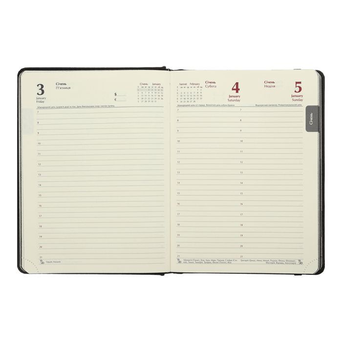 Тижневик Buromax датований 2025 IDEAL, А5 червоний (BM.2175-05) зображення 9