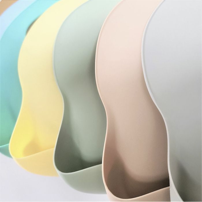 Слинявчик MinikOiOi Basics-Bib 2 шт (Mellow Yellow/Powder Grey) (101020065) зображення 2