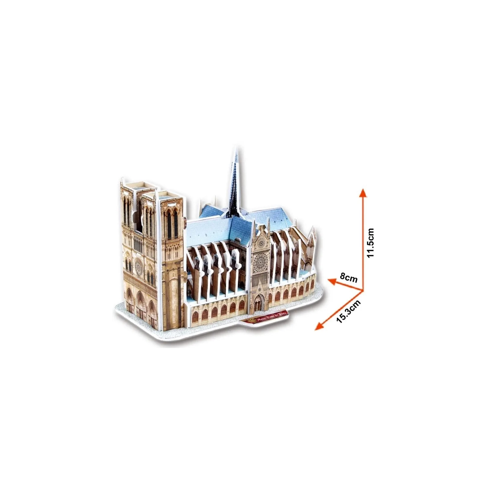 Пазл Cubic Fun 3D Собор Парижской Богоматери мини (S3012h) изображение 3