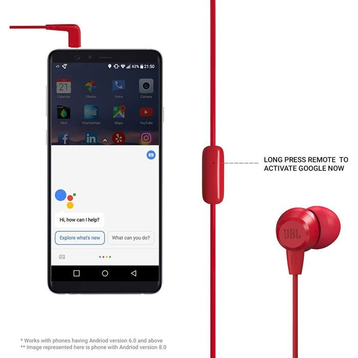Наушники JBL C50 HI Red (JBLC50HIRED) изображение 4