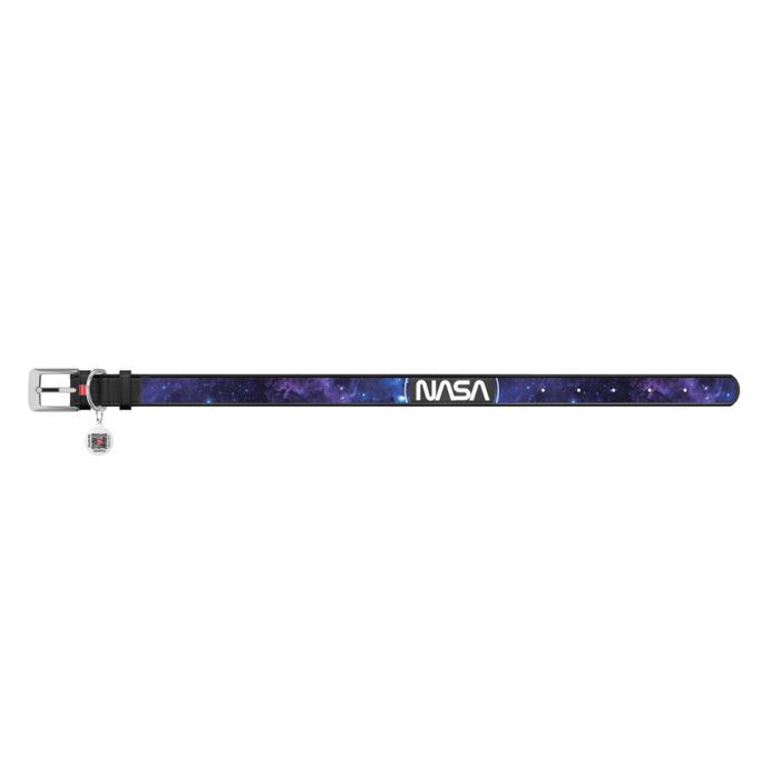 Нашийник для тварин WAUDOG Design з QR-паспортом "NASA21" Ш 20 мм Д 29-38 см чорний (3604-0148-01) зображення 2