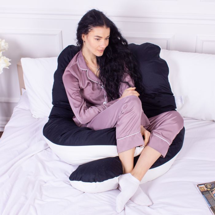 Подушка MirSon для вагітних і відпочинку Delicate Satin №8029 U-подібна Classic (2200006178675) зображення 7