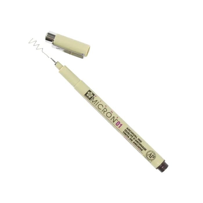 Лайнер Sakura Pigma Micron (0.1) 0,25 мм Сірий (084511333666) зображення 2