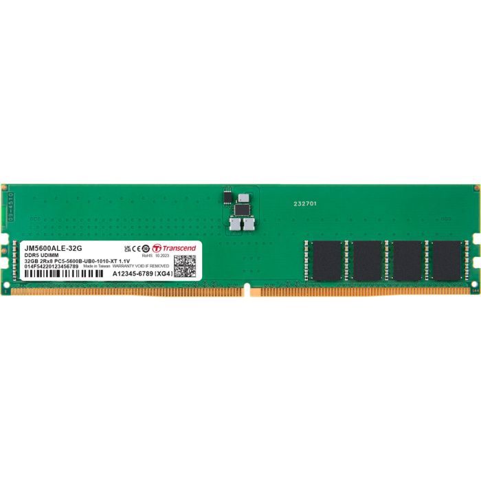 Модуль памяти для компьютера DDR5 16GB 5600 MHz JetRam Transcend (JM5600ALE-16G)