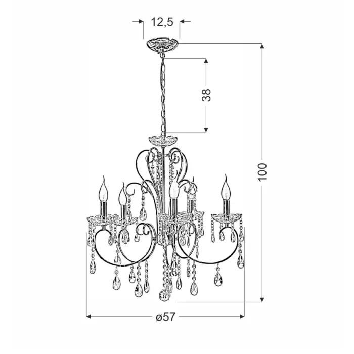 Люстра Candellux AURORA (35-73730) изображение 2