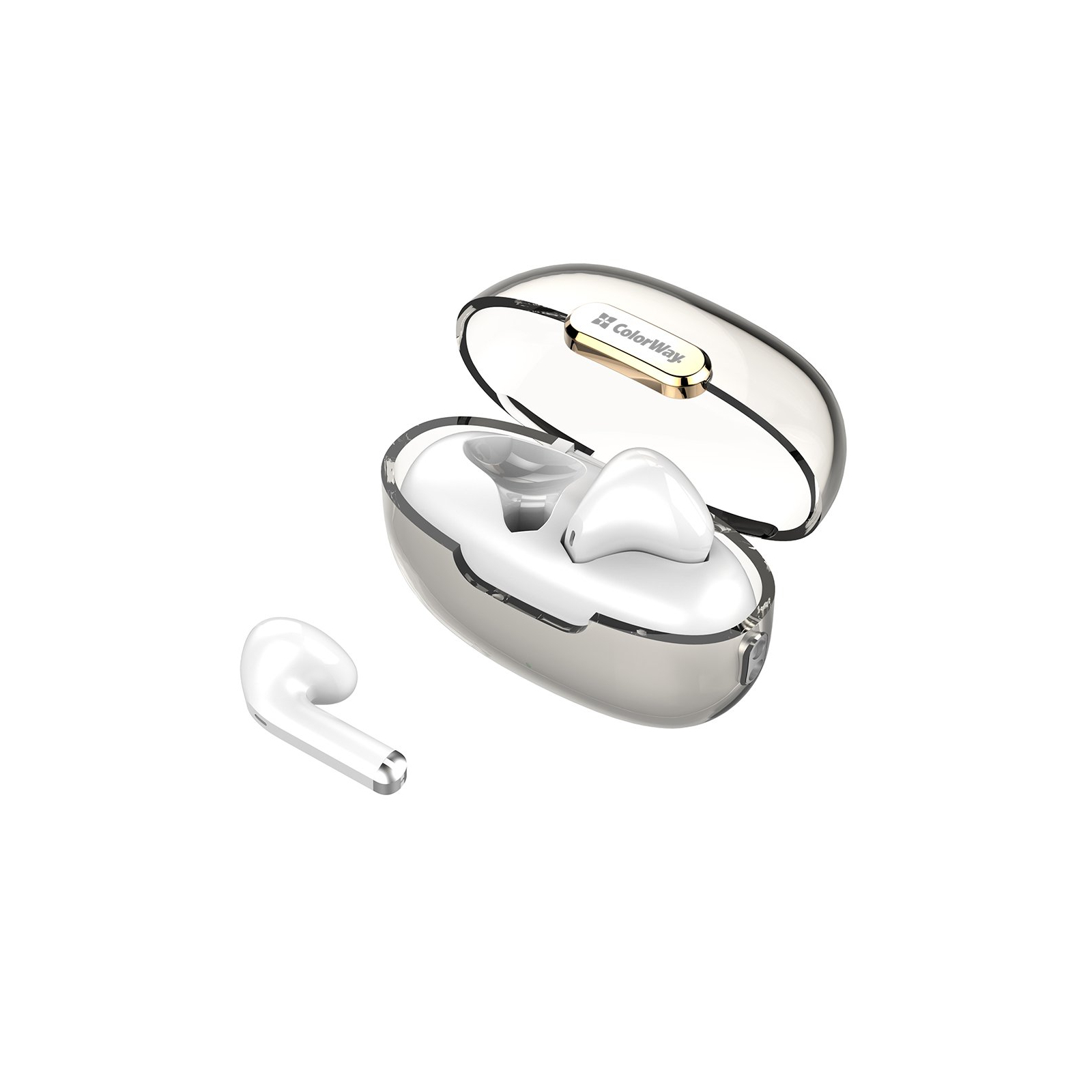 Навушники ColorWay Slim TWS-2 Earbuds White (CW-TWS2WT) зображення 2