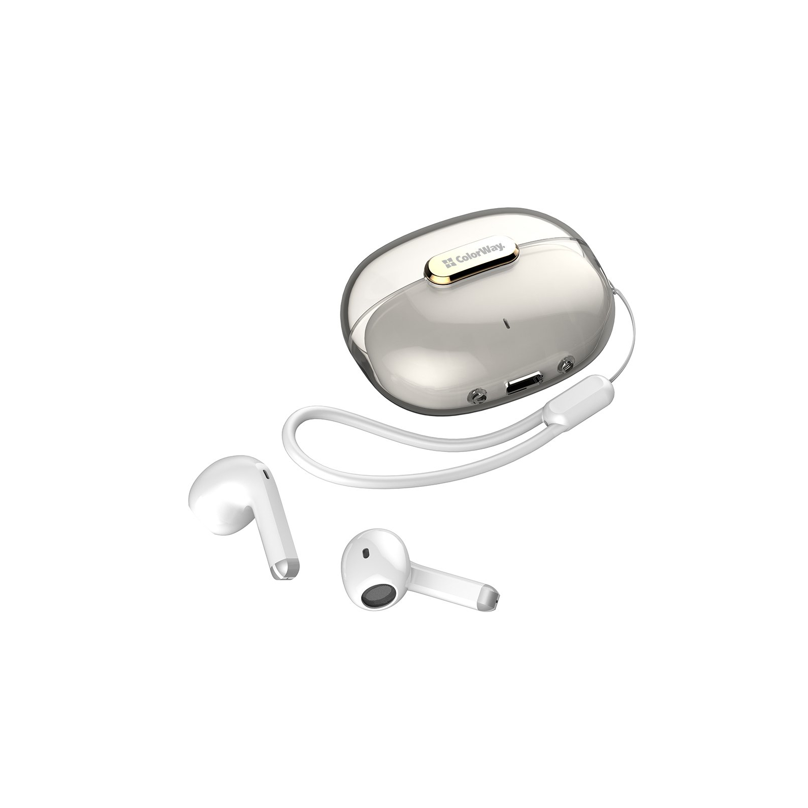Навушники ColorWay Slim TWS-2 Earbuds White (CW-TWS2WT) зображення 3