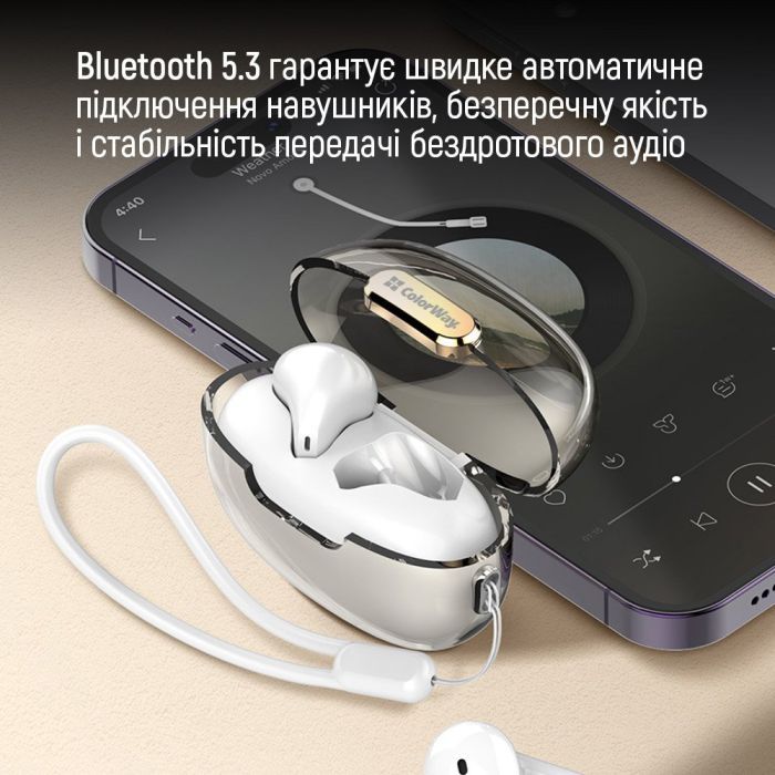 Навушники ColorWay Slim TWS-2 Earbuds Black (CW-TWS2BK) зображення 6