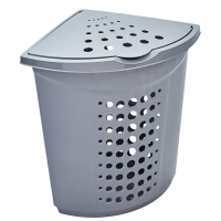 Photos - Laundry Basket / Hamper Aleana Кошик для білизни Алеана Кутовий Сірий 45 л  алн 122051/ (алн 122051/сірий)