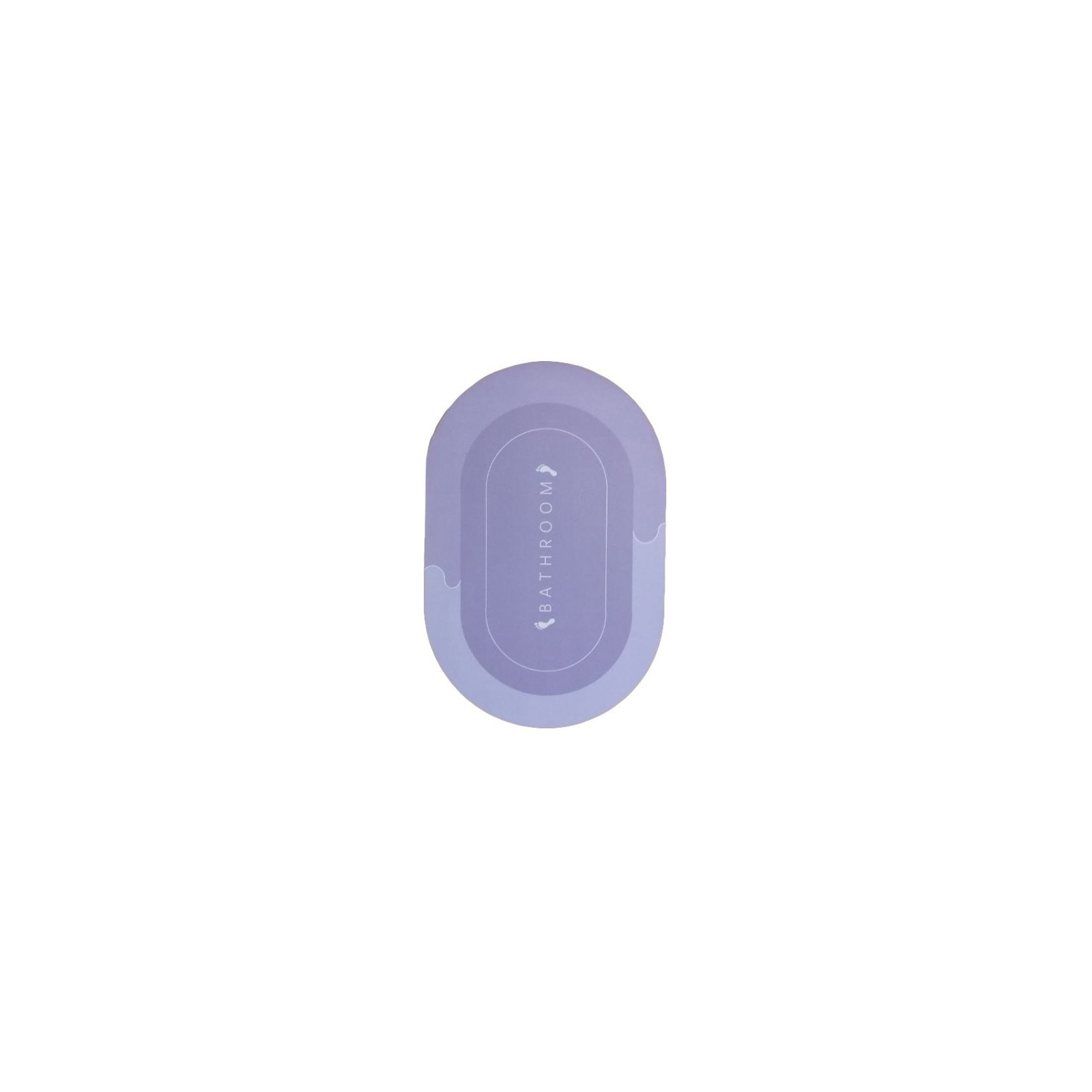 Коврик для ванной Stenson суперпоглощающий 40 х 60 см овальный фиолетово-голубой (R30939 violet-blue) изображение 2