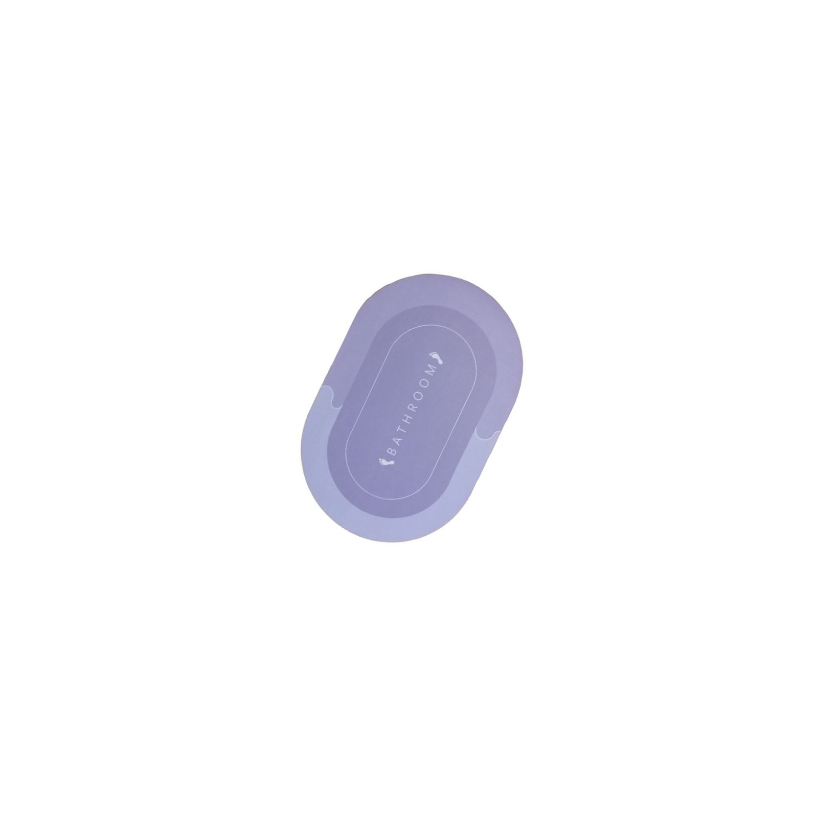 Коврик для ванной Stenson суперпоглощающий 40 х 60 см овальный светло-фиолетовый (R30939 l.violet)
