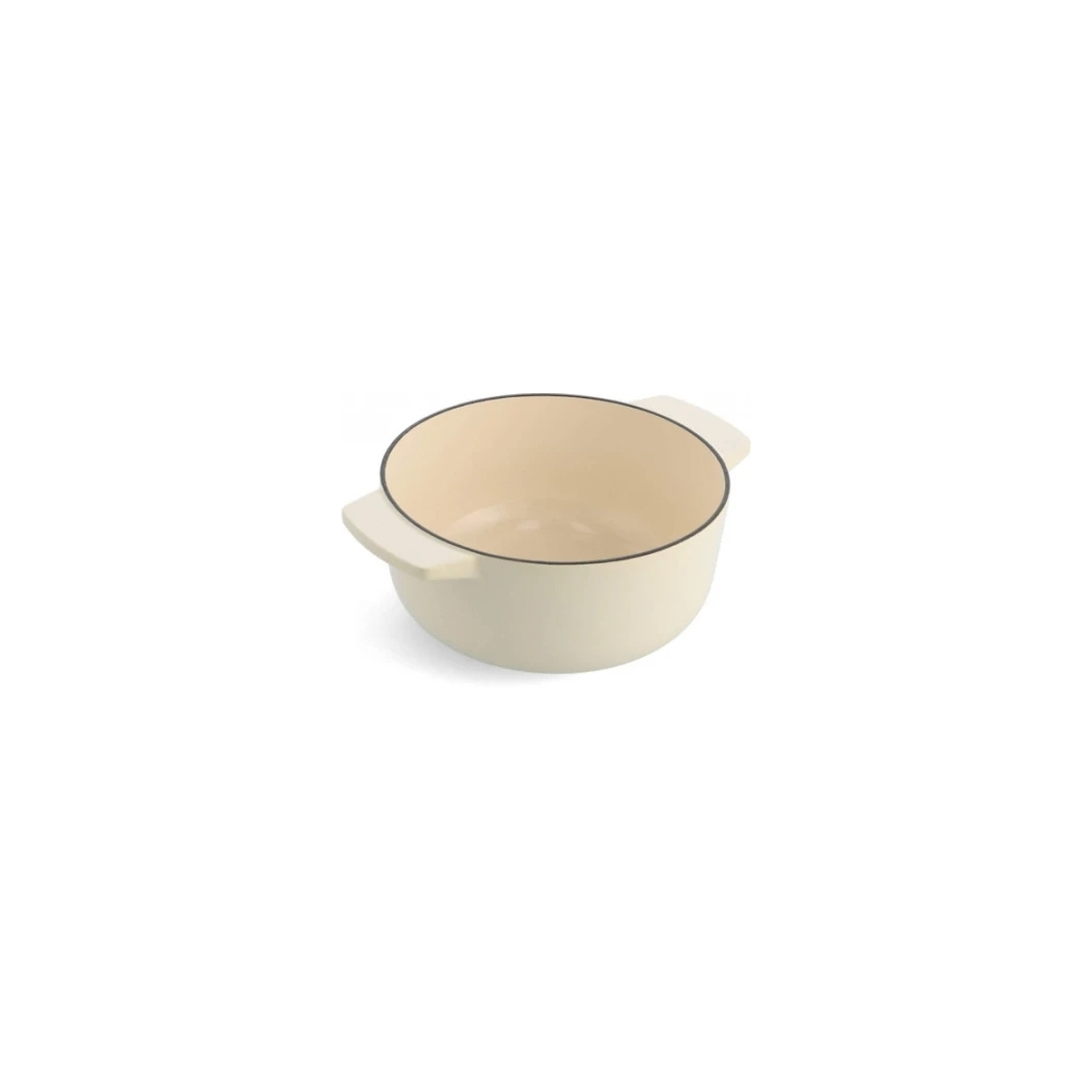 Каструля KitchenAid чавунна з кришкою 3,3 л Мигдалевий крем (CC006056-001) зображення 3