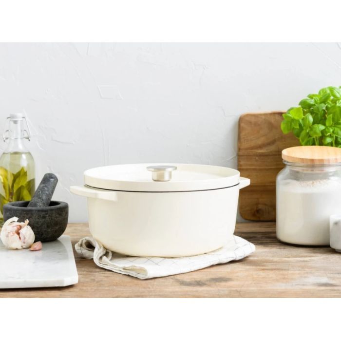 Каструля KitchenAid чавунна з кришкою 5,2 л Суха троянда (CC007431-001) зображення 6