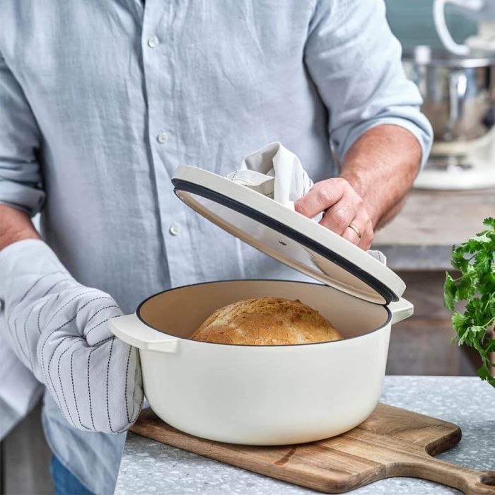 Каструля KitchenAid чавунна з кришкою 5,2 л Суха троянда (CC007431-001) зображення 8